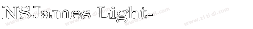 NSJames Light字体转换